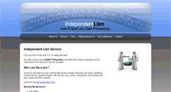 Desktop Screenshot of independentlien.com