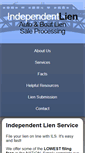 Mobile Screenshot of independentlien.com